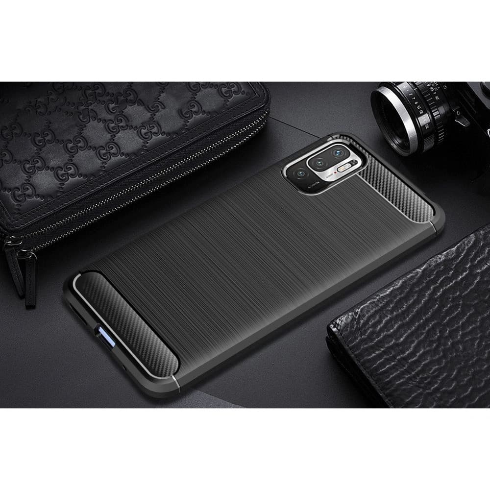 Etui Tech-Protect TPUCarbon POCO M3 Pro 5G/Redmi Note 10 5G Fekete - 8