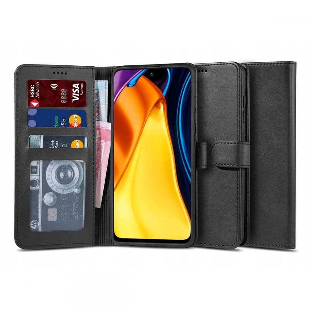 Etui Tech-Protect Wallet 2 POCO M3 Pro 5G/Redmi Note 10 5G Negru