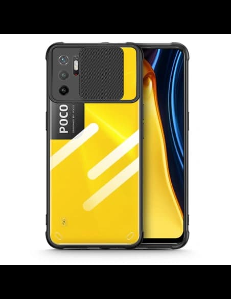 Etui Tech-Protect Camshield POCO M3 Pro 5G/Redmi Note 10 5G Negru