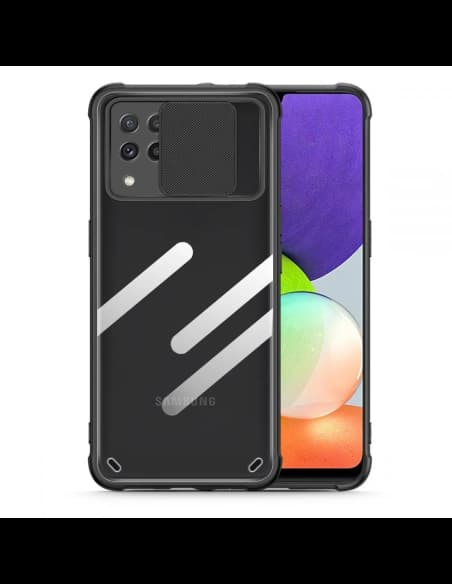 Etui Tech-Protect Camshield Samsung Galaxy A22 4G Negru