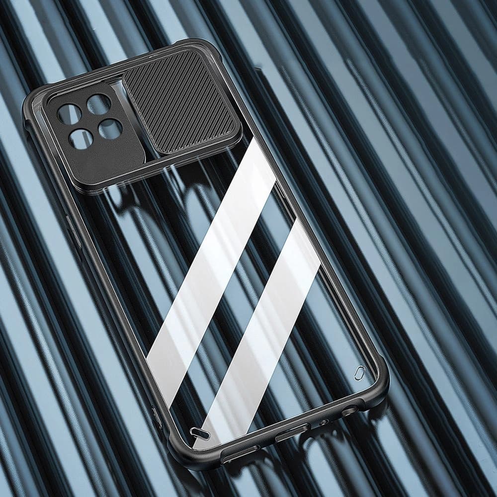 Case Tech-Protect Camshield Samsung Galaxy A22 5G Schwarz - 5