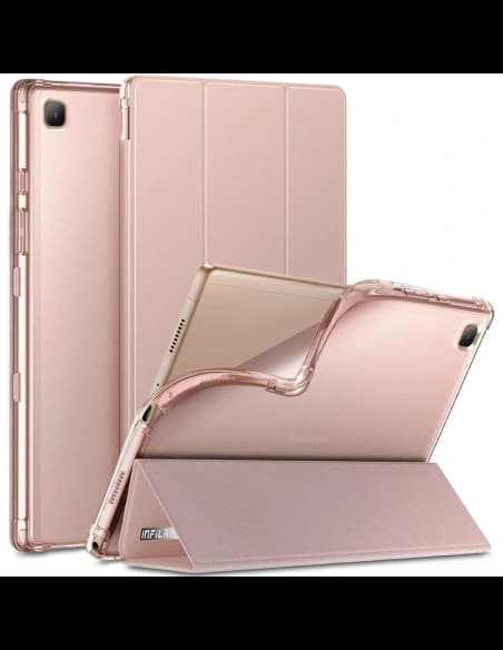 Etui Infiland Smart Stand Samsung Galaxy Tab A7 10.4 Rózsaszín