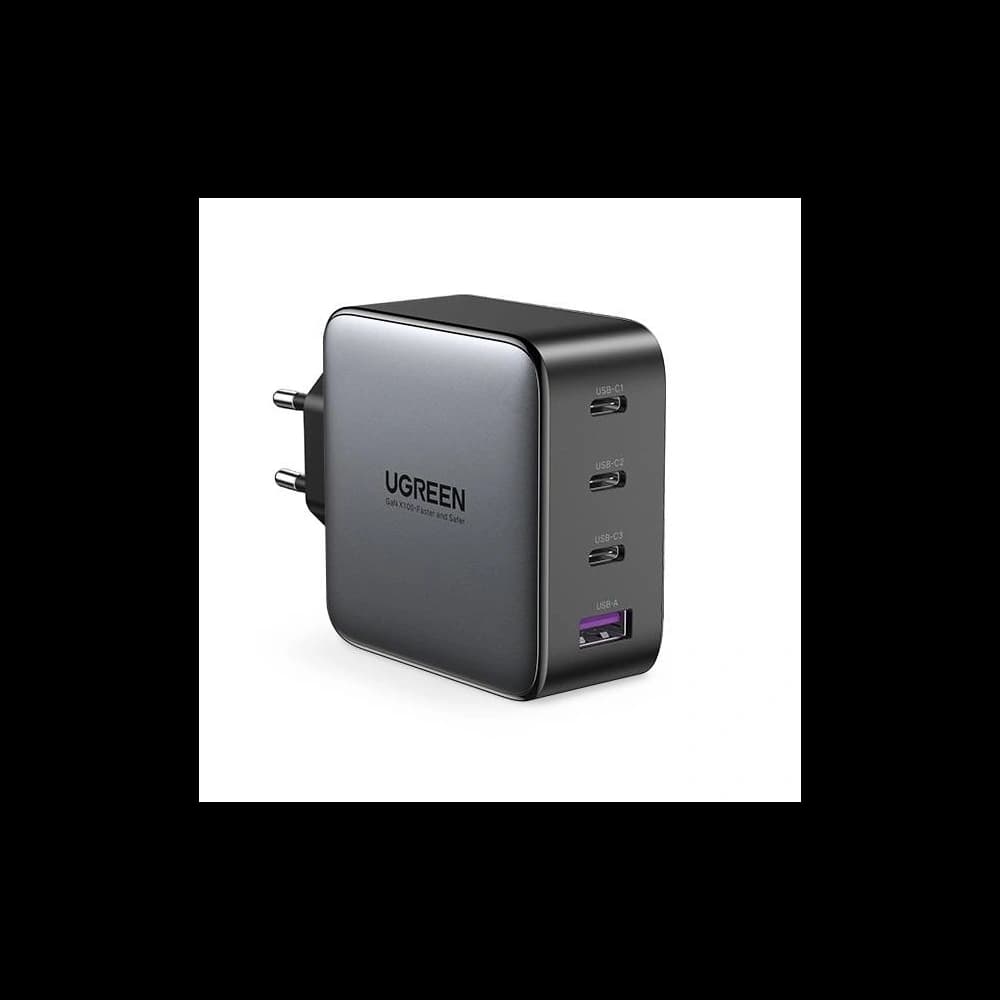 Încărcător de rețea UGREEN CD226, USB QC3.0, 3x USB-C, 100W, PD (negru)