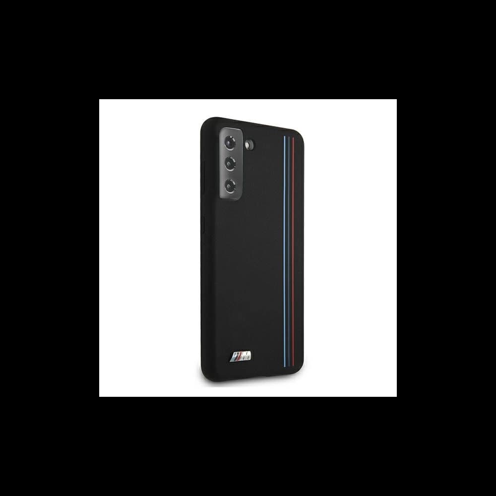 Etui BMW BMHCS21MSIVTBK Samsung Galaxy S21+ Plus černý/black Silicone Stripes M Collection - 4