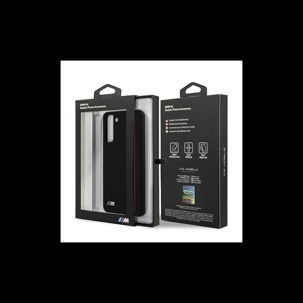 Etui BMW BMHCS21MSIVTBK Samsung Galaxy S21+ Plus černý/black Silicone Stripes M Collection - 8