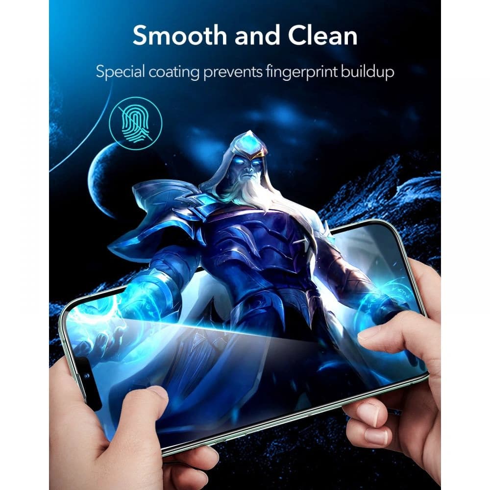 Gehärtetes Glas ESR Armorite Apple iPhone 16e / 14 / 13 / 13 Pro Schwarz [2 PACK] - 4