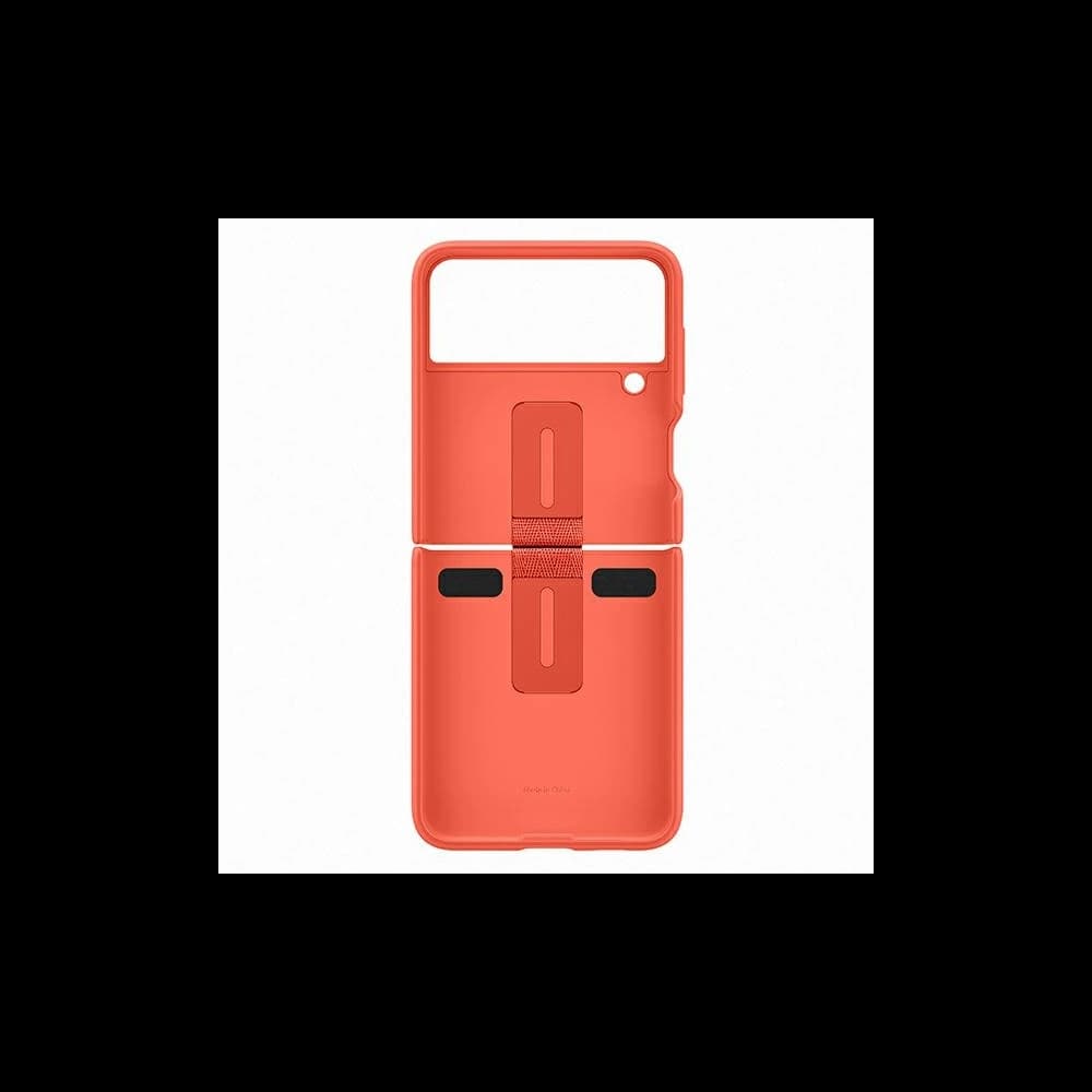 Etui Samsung Galaxy Z Flip 3 EF-PF711TPEGWW korálový/coral silikonový kryt s kroužkem - 5