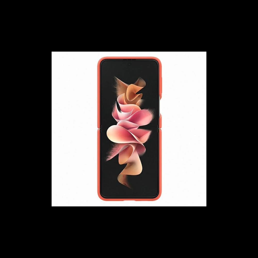 Etui Samsung Galaxy Z Flip 3 EF-PF711TPEGWW korálový/coral silikonový kryt s kroužkem - 7