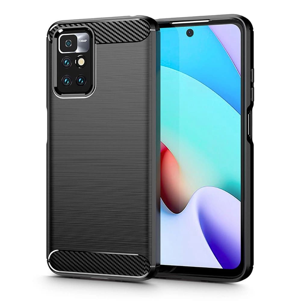Etui Tech-Protect TPUCarbon Redmi 10 černé