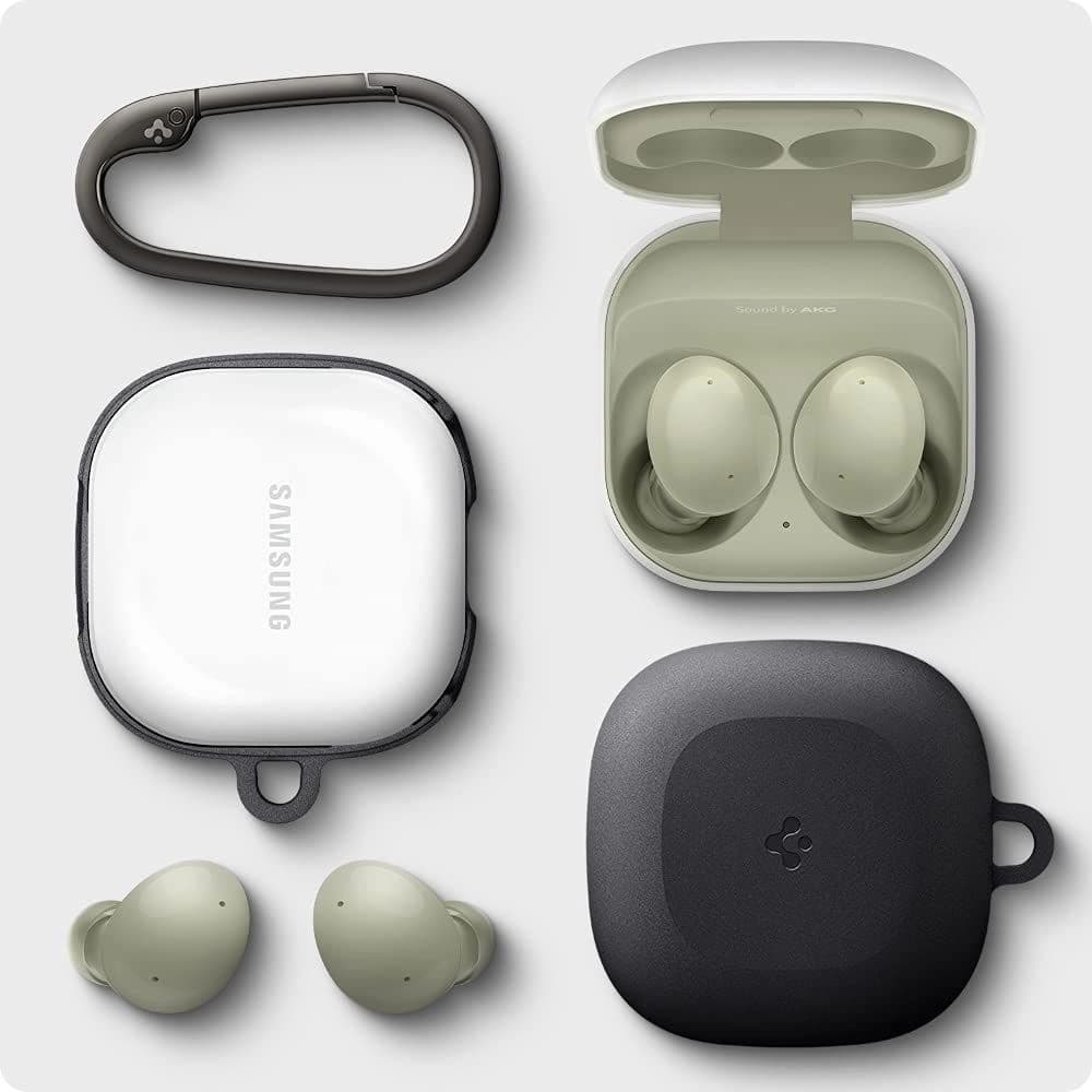 Etui Spigen Geo Fit Samsung Galaxy Buds 2/Live/Pro Grafit Szürke - 10