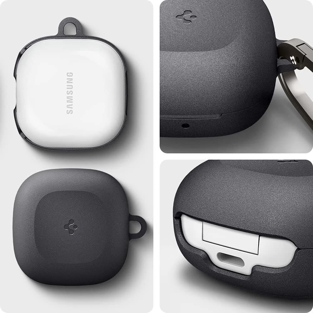 Etui Spigen Geo Fit Samsung Galaxy Buds 2/Live/Pro Grafit Szürke - 12