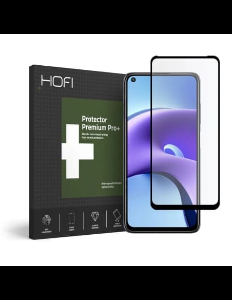 Gehärtetes Glas Hofi Glass Pro+ Redmi Note 9T 5G Schwarz