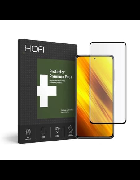 Gehärtetes Glas Hofi Full Pro+ POCO X3 Pro/X3 NFC Schwarz