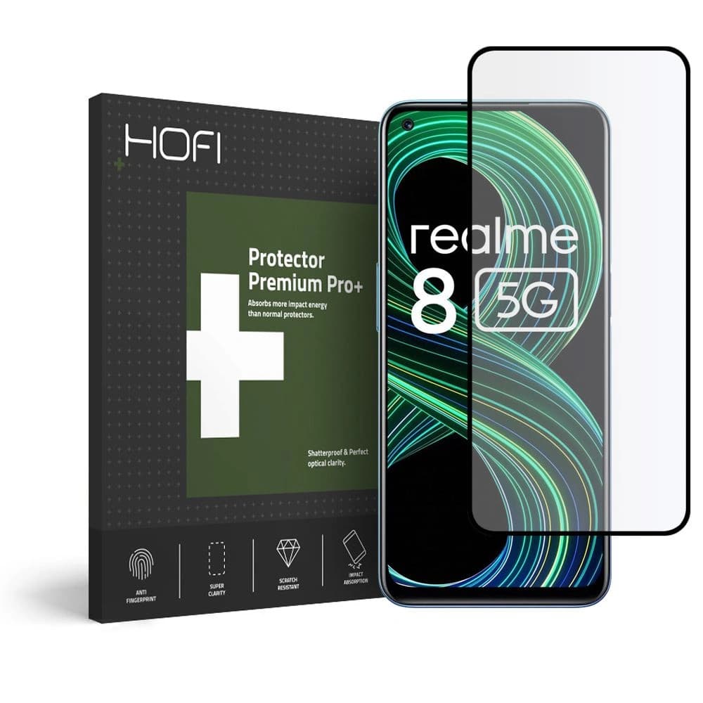 Tvrdé sklo Hofi Glass Pro+ Realme 8 5G/Narzo 30 5G Černé - 1