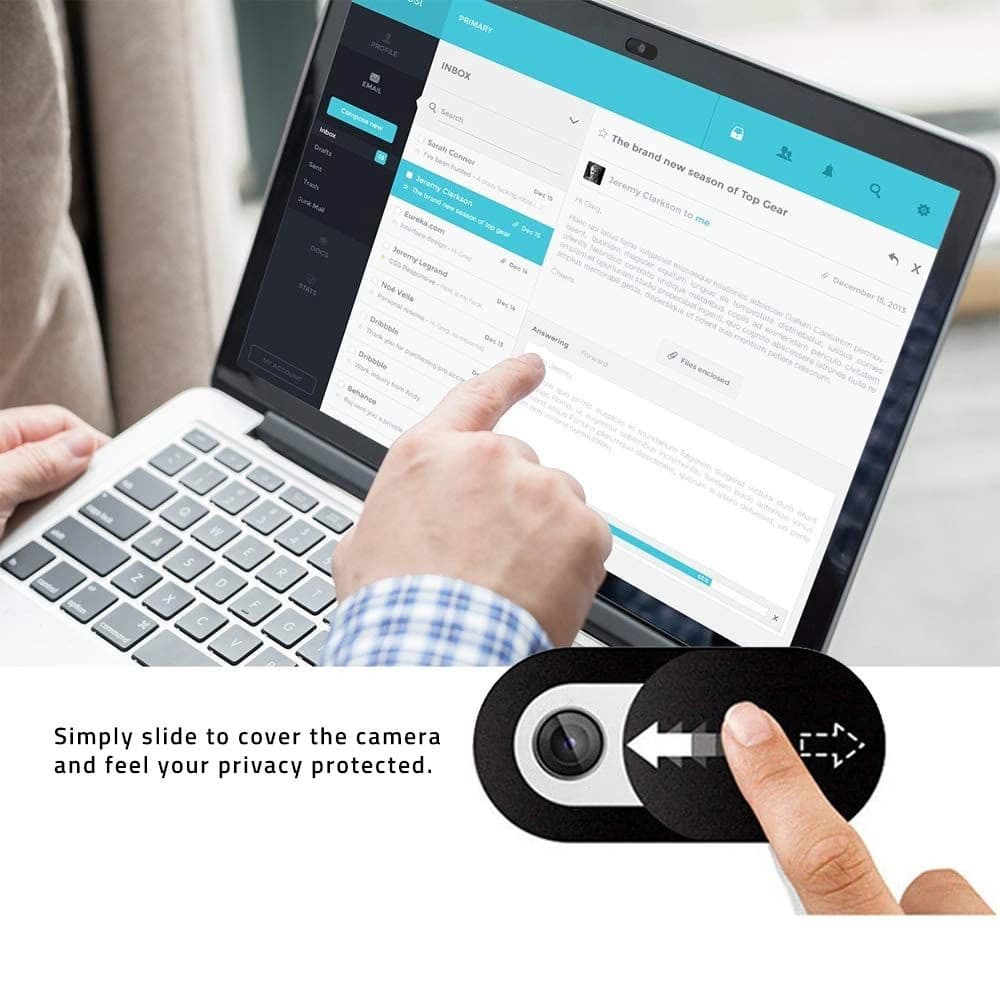 Obiectiv cameră Hofi Slim Pro+ Webcam Cover Black - 2