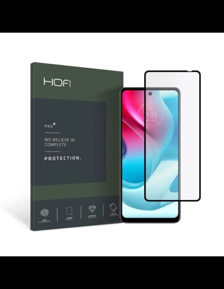 Gehärtetes Glas Hofi Glass Pro+ Motorola Moto G60s Schwarz
