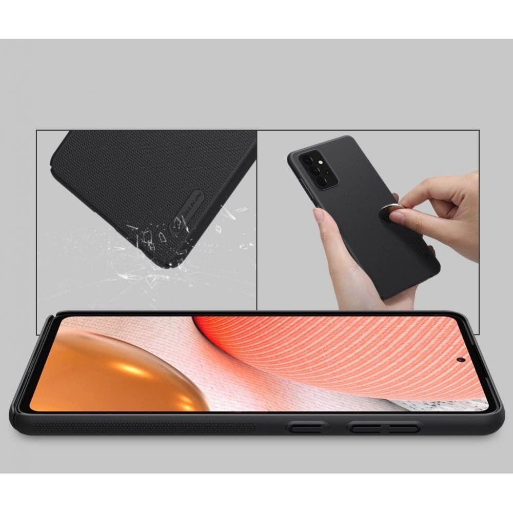 Etui Nillkin Frosted Shield Samsung Galaxy A72 Fekete - 8