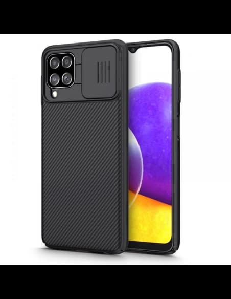 Etui Nillkin CamShield Samsung Galaxy A22/M22 LTE Fekete