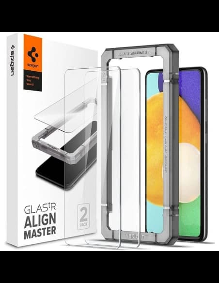 Gehärtetes Glas Spigen GLAS.tR Slim AlignMaster Samsung Galaxy A52/A52s [2 PACK]