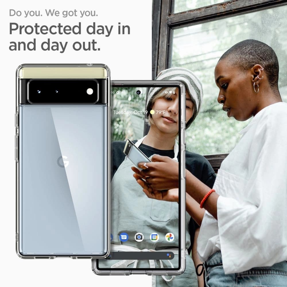 Etui Spigen Ultra Hybrid Google Pixel 6 Crystal Clear - 8