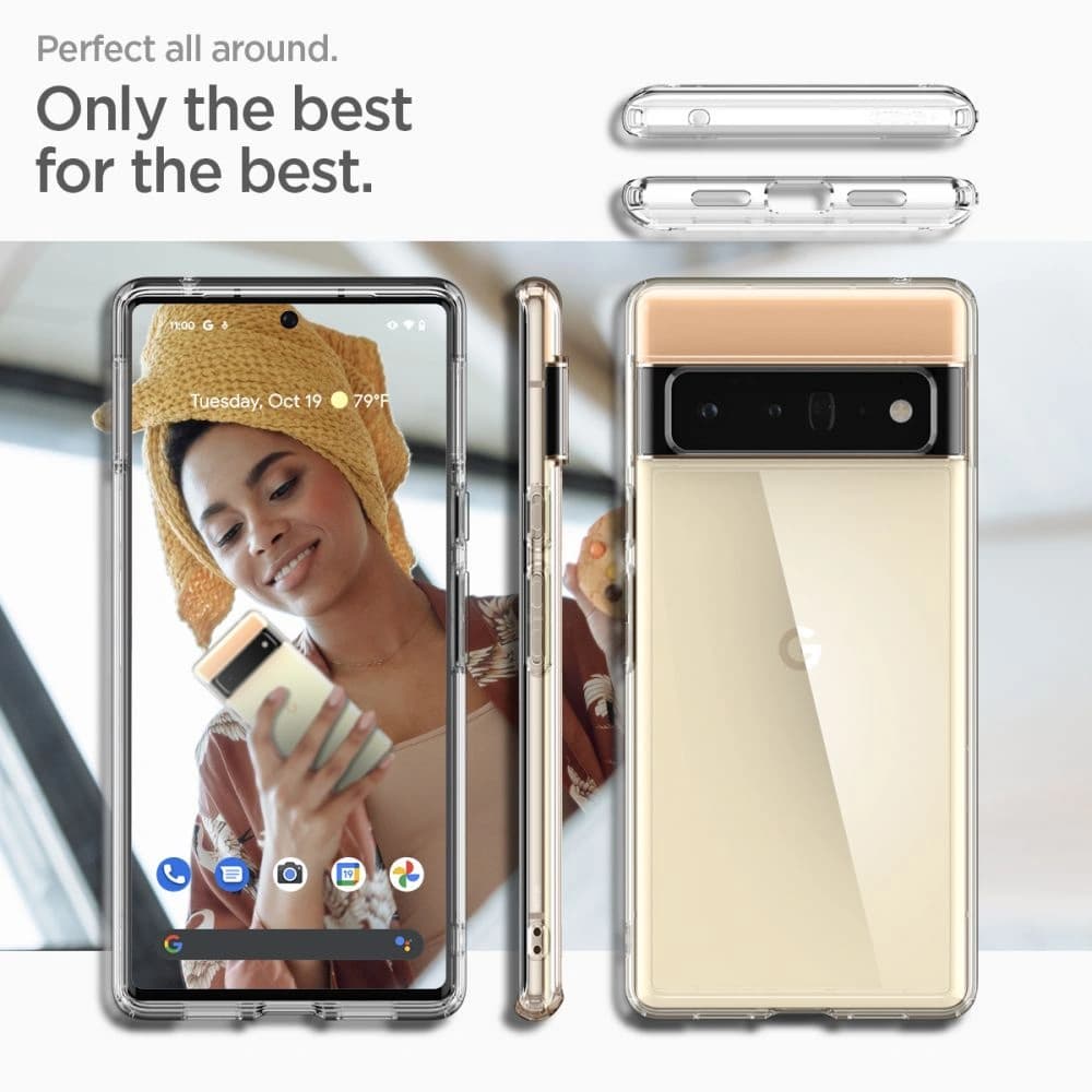Etui Spigen Ultra Hybrid Google Pixel 6 Pro Crystal Clear - 13