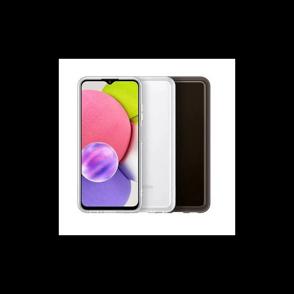 Etui Samsung Galaxy A03s EF-QA038TB Soft Clear Cover černý/black - 5