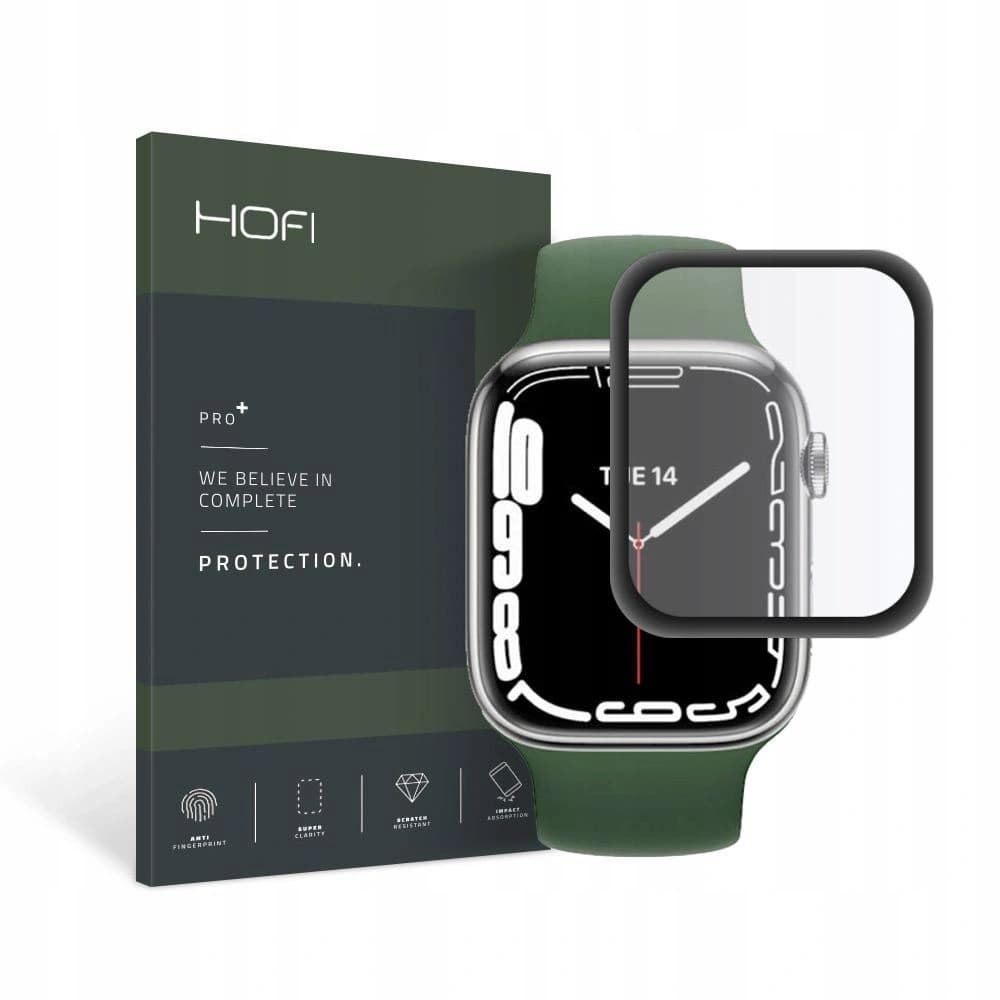 Hibrid üveg Hofi Hybrid Pro+ Apple Watch 4/5/6/7/SE/8/9 40/41mm Fekete - 1