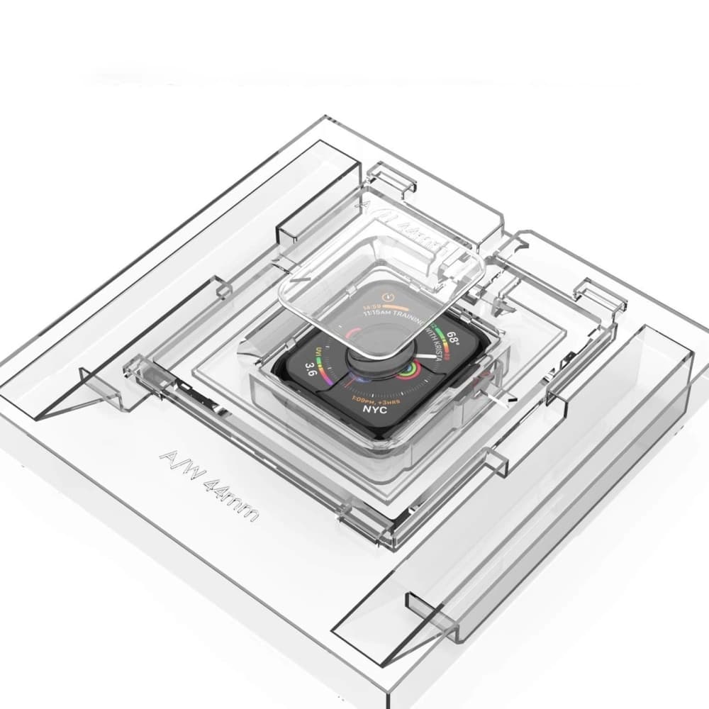 2x Tempered glass with UV glue Whitestone Dome Glass Apple Watch 4/5/6/7/8/9/SE 44/45mm Clear - 4