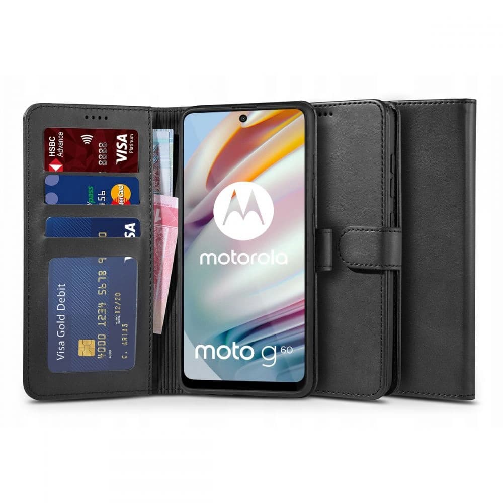 Tech-Protect Wallet Motorola Moto G60 Black