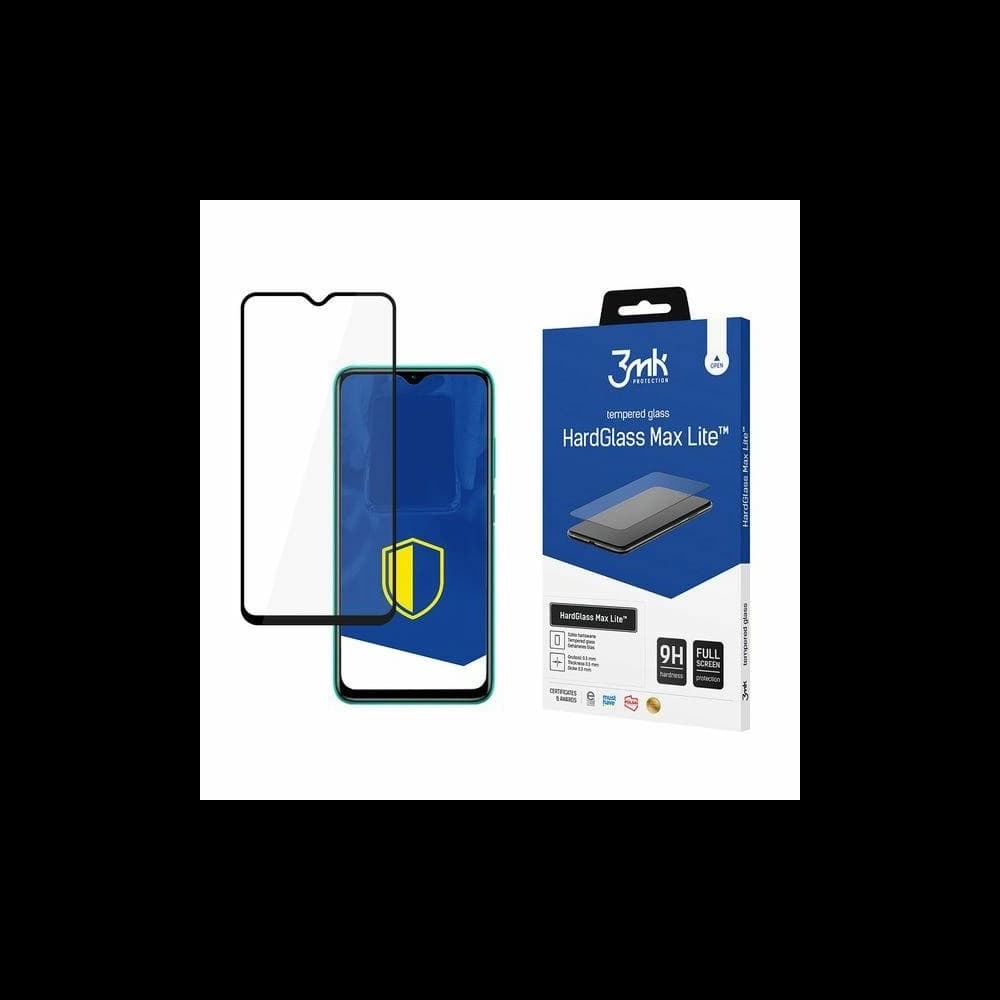 Sticlă securizată 3MK HardGlass Max Lite Redmi 9T neagră