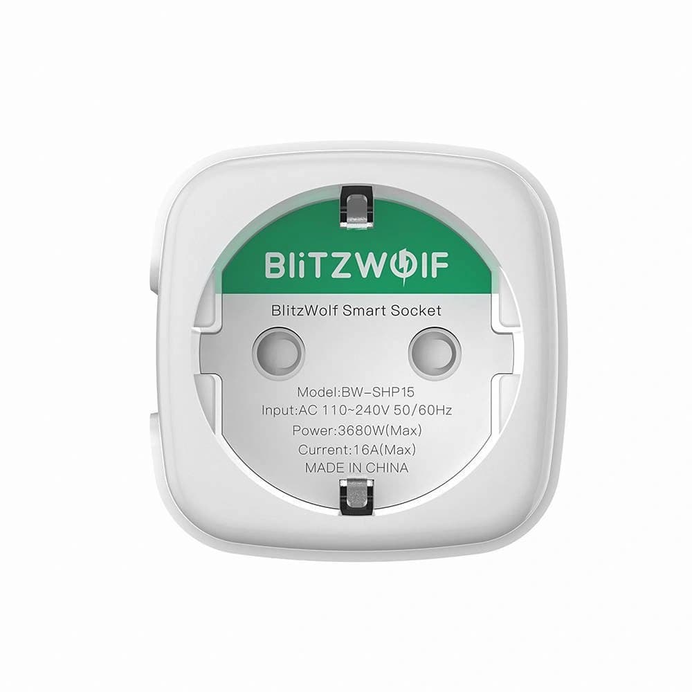 Intelligens Blitzwolf BW-SHP15 konnektor, WiFi, 3680W - 4