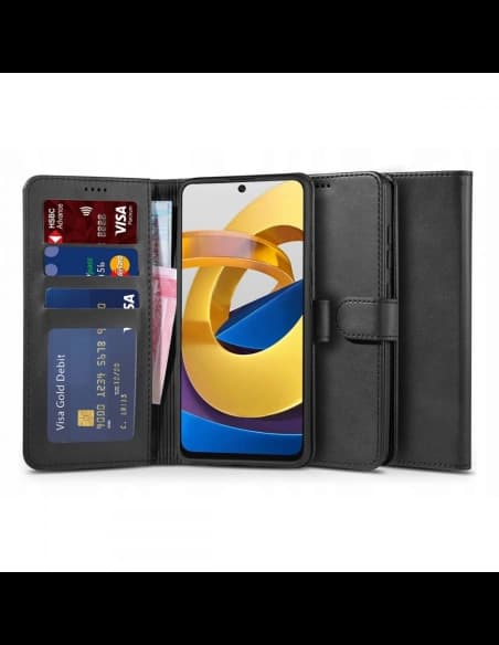 Tech-Protect Tasche Wallet Redmi Note 11S 5G/POCO M4 Pro 5G Schwarz