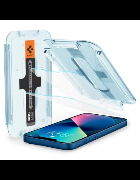 Sticlă securizată Spigen GLAS.tR ez Fit Apple iPhone 13 mini [2 PACK]