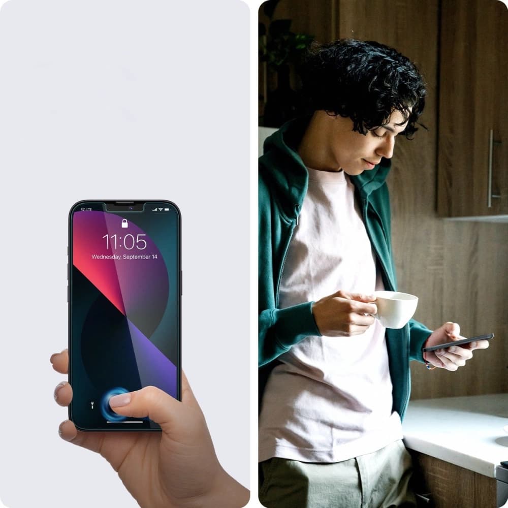 Tvrzené sklo Spigen GLAS.tR ez Fit Apple iPhone 14/13/13 Pro - 2