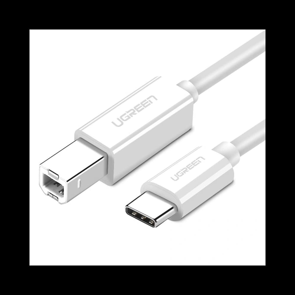 USB 2.0 C-B UGREEN US241 nyomtató kábel 1.5m (fehér) - 1