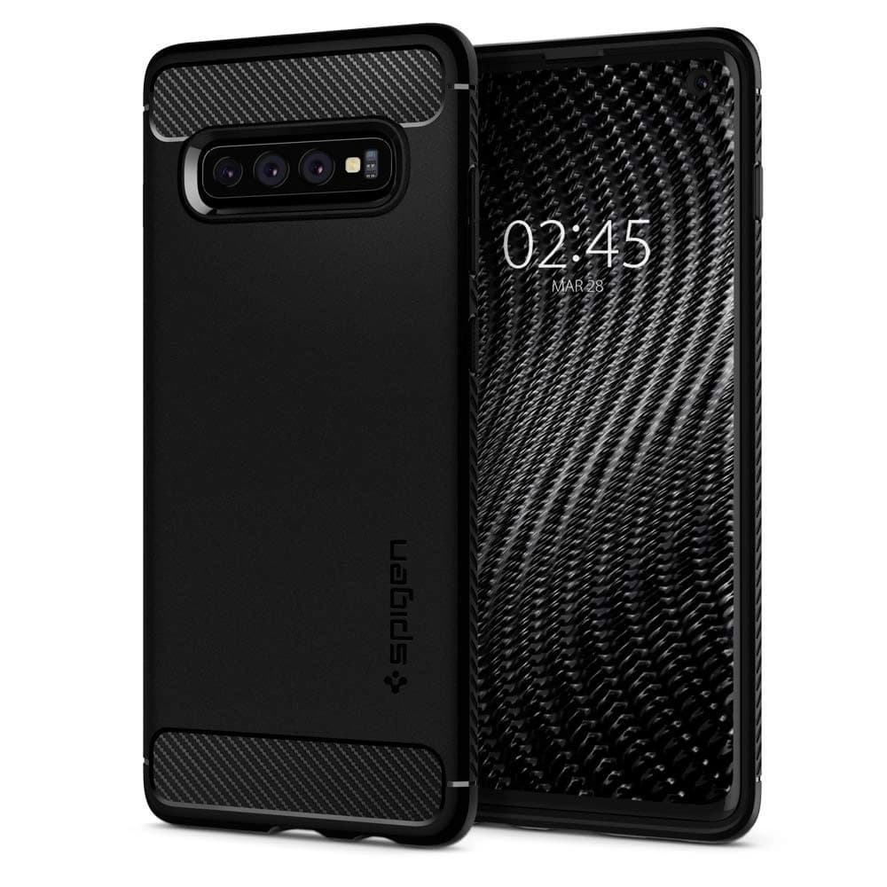 Etui Spigen Rugged Armor Samsung Galaxy S10 Matná Černá