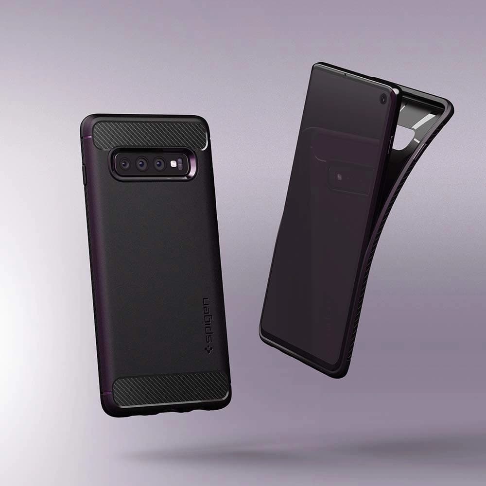 Etui Spigen Rugged Armor Samsung Galaxy S10 Matná Černá - 2