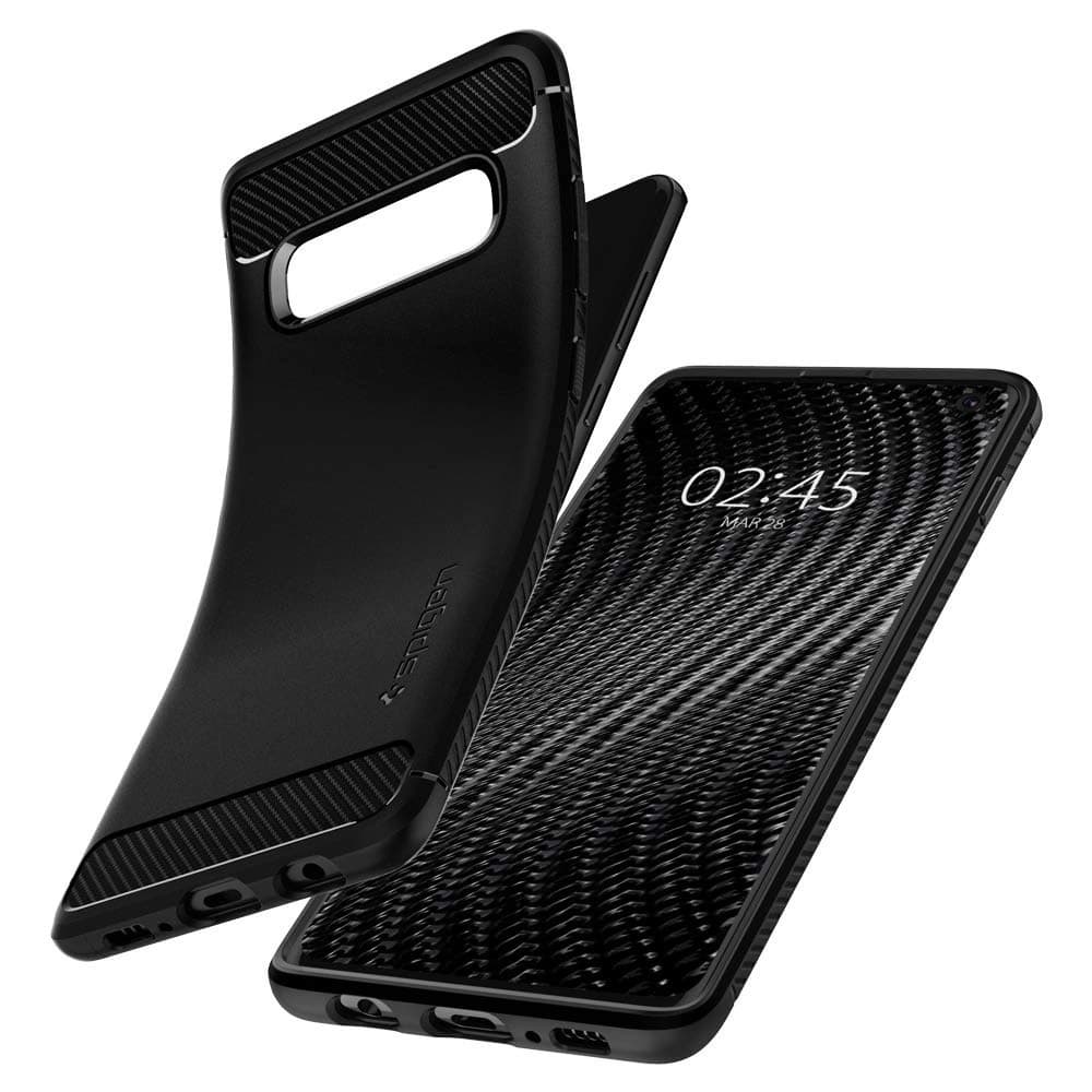 Etui Spigen Rugged Armor Samsung Galaxy S10 Matná Černá - 6