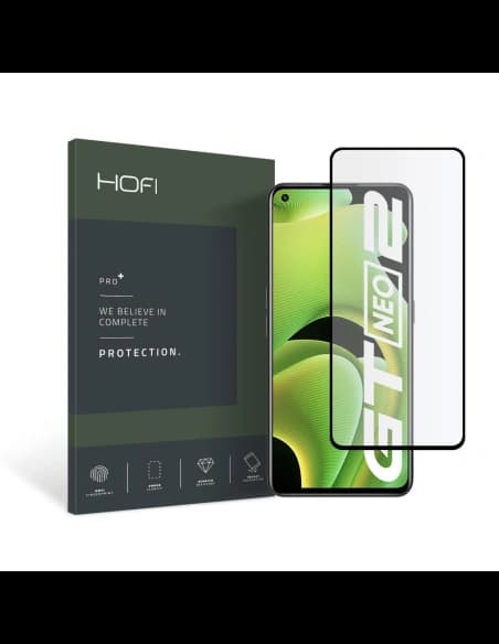 Hofi Gehärtetes Glas Glas Pro+ Realme GT Neo 2 Schwarz