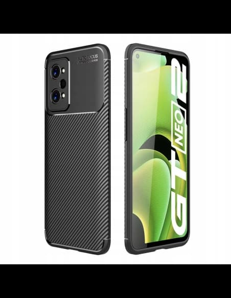 Tech-Protect Gehäuse TPUCarbon Realme GT Neo 2 Schwarz