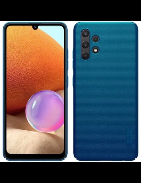Etui Nillkin Super Frosted Shield Samsung Galaxy A32 LTE Páva Kék