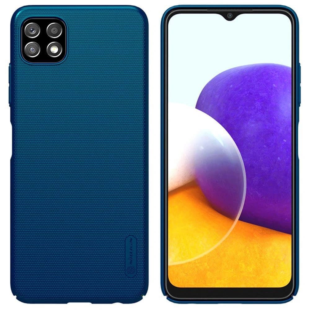 Nillkin Samsung Tasche Super Frosted Shield Galaxy A22 5G Peacock Blue