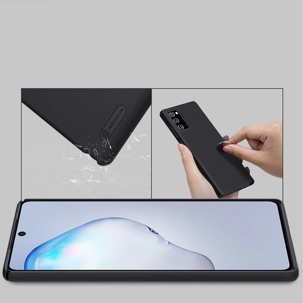 Nillkin Samsung Tasche Super Frosted Shield Galaxy Note 20 Schwarz - 4