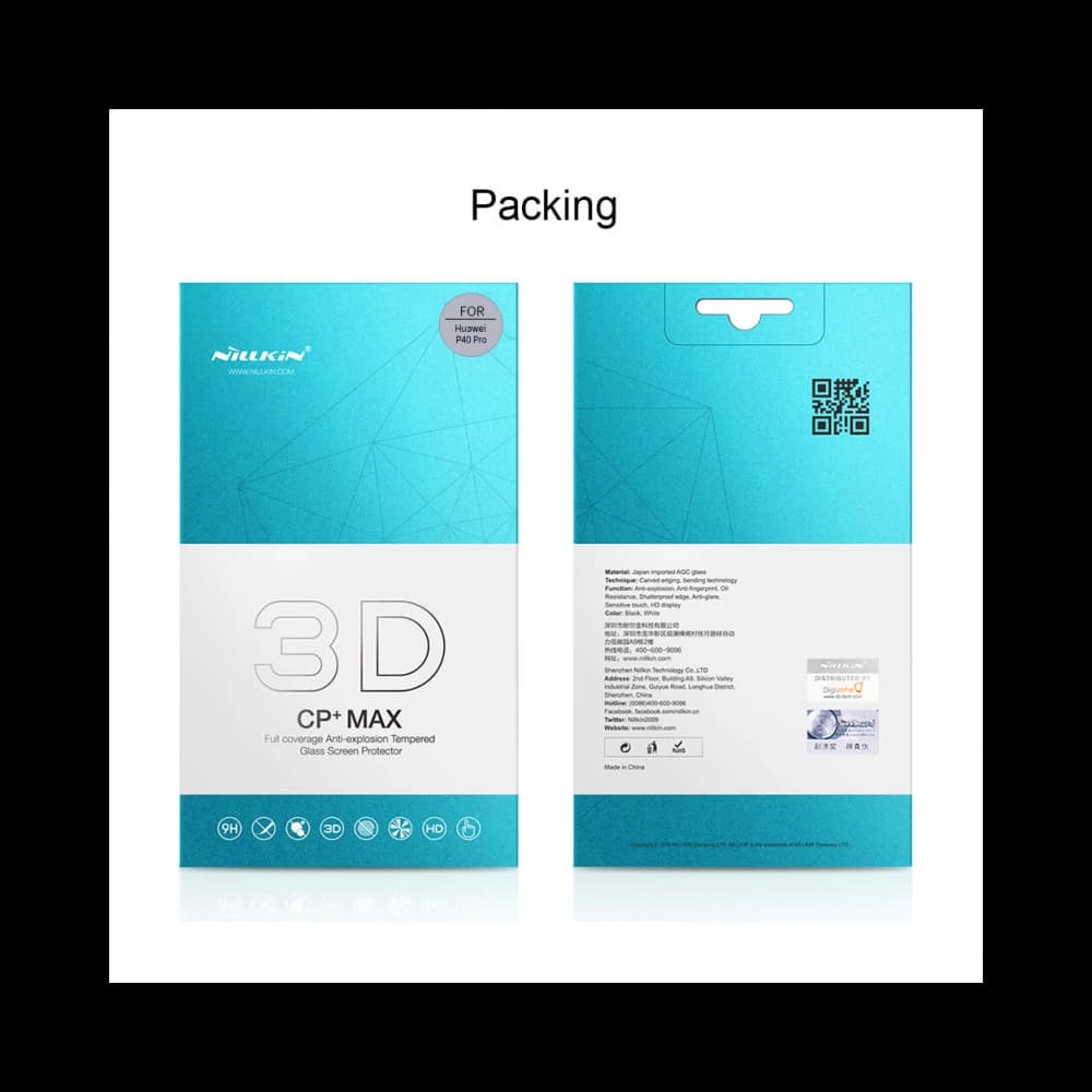 Nillkin 3D CP+ Max Glass Huawei P40 Pro Black - 4