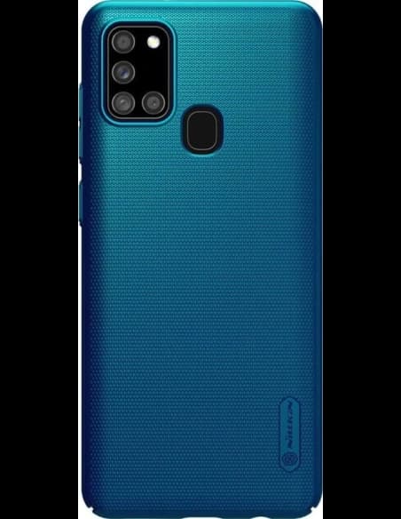 Nillkin Samsung Tasche Super Frosted Shield Galaxy A21s Pfau Blau