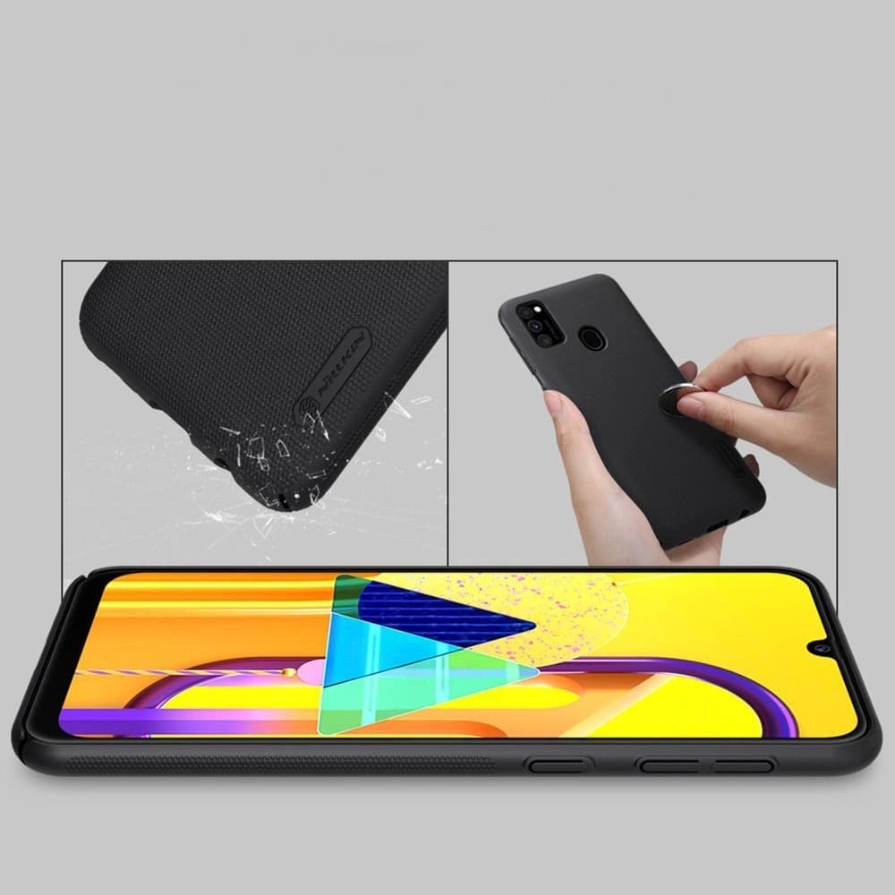 Etui Nillkin Super Frosted Shield Samsung Galaxy M30s/M21 Černé - 3
