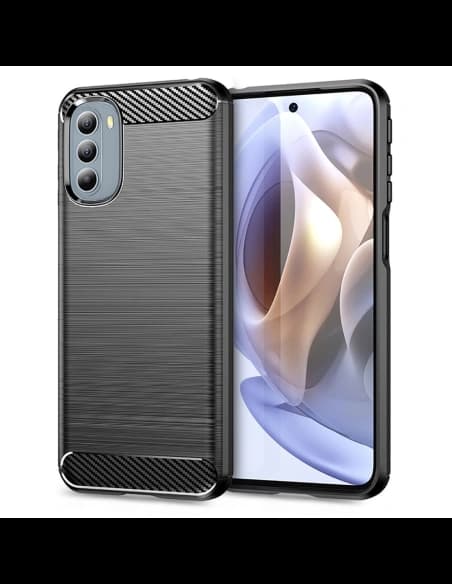Etui Tech-Protect TPUCarbon Motorola Moto G31/G41 Černá
