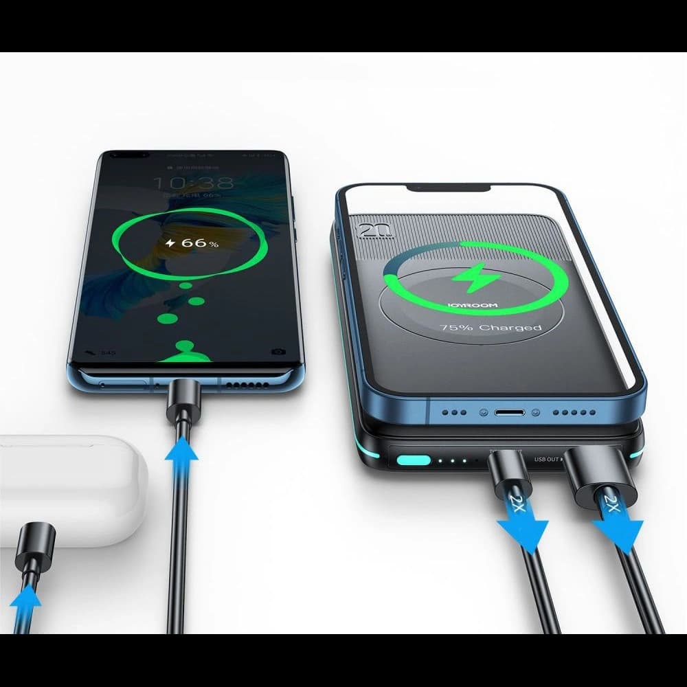 Joyroom JR-W040 Magnetic MagSafe Power Bank 10000mah Black - 2