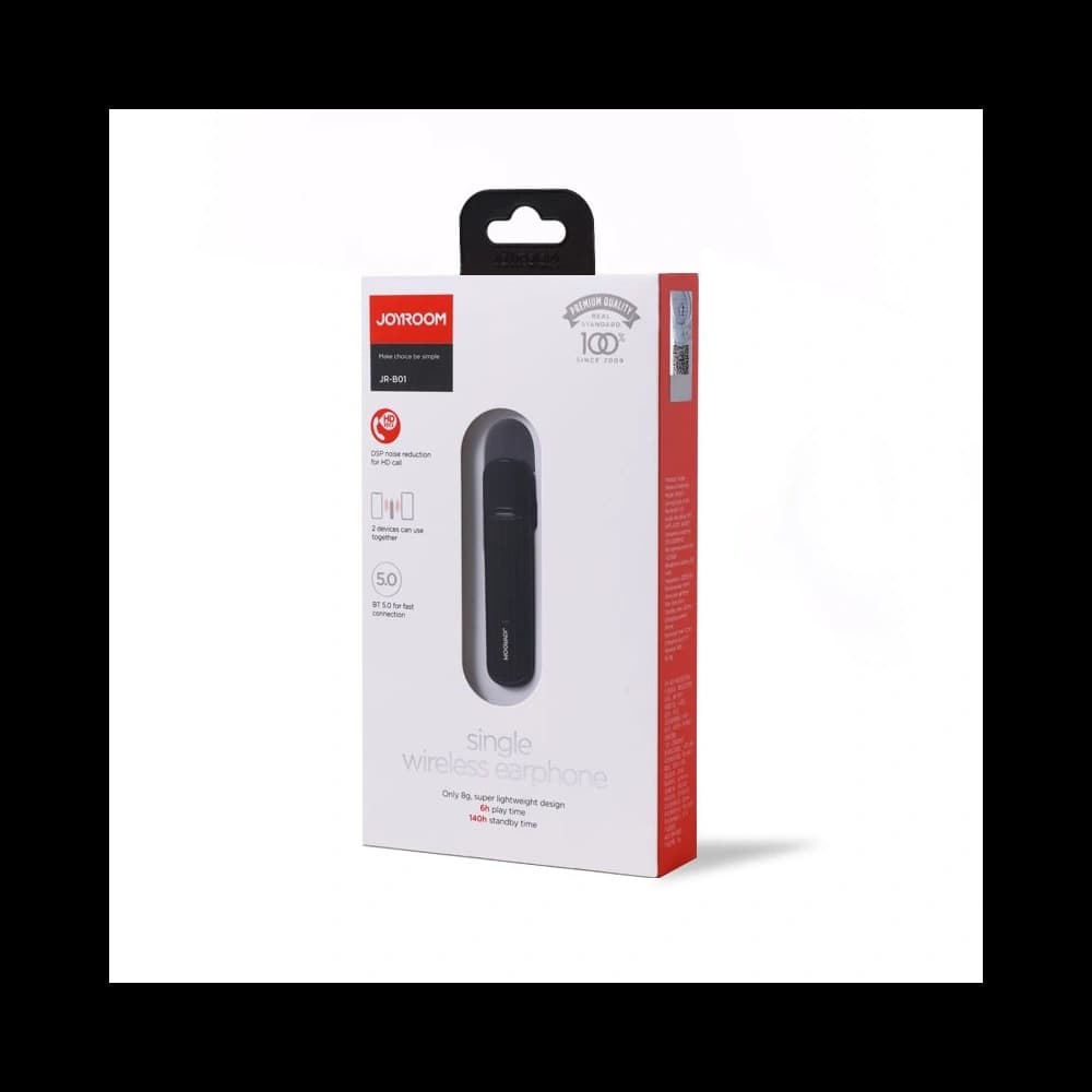 Vezeték nélküli fejhallgató Joyroom JR-B01 Bluetooth fülhallgató fekete - 13