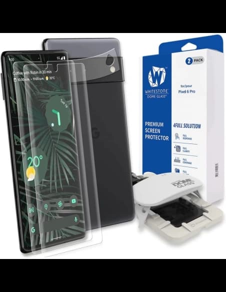 Tvrdé sklo s UV lepidlem Whitestone Dome Glass Google Pixel 6 Pro [2+2 PACK]